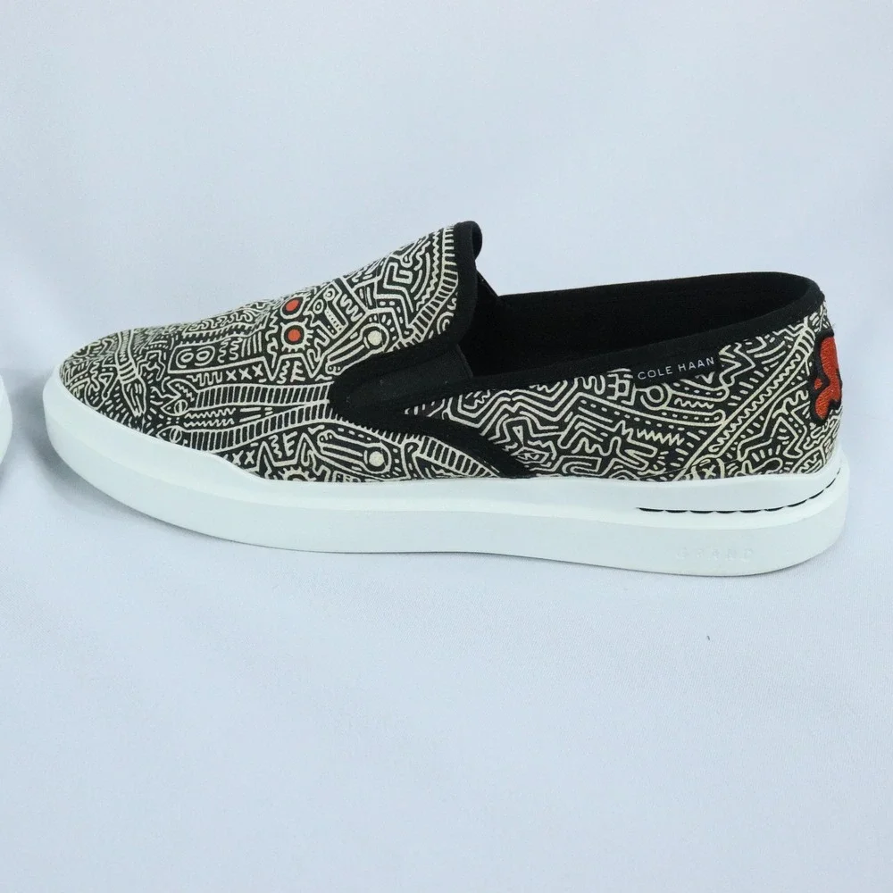Cole Haan x Keith Haring Collection Grandpro Rally Slip On Sneaker Shoes Mens 11